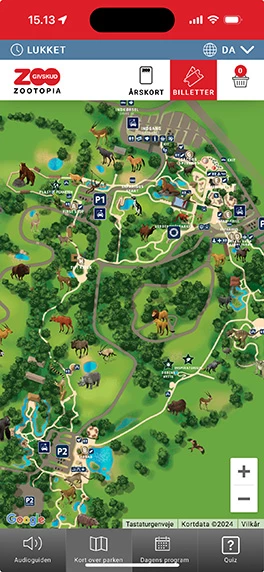 Hybrid app til Givskud Zoo