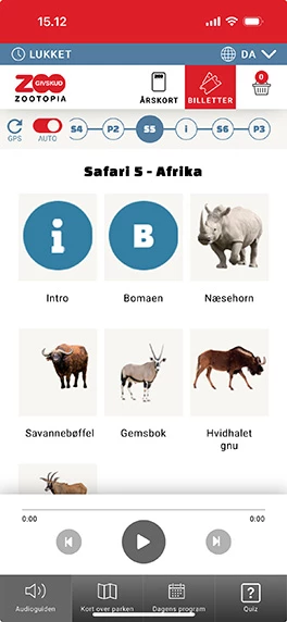 Web-app til Givskud Zoo – Zootopia